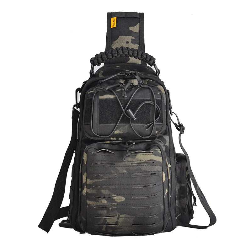 THE PEAK&PATH™ Nylon Fishing Bag Multifunctional Waterproof Durable Single Shoulder Bag Outdoor Camping Hiking Gear Fishing Tackle Bag