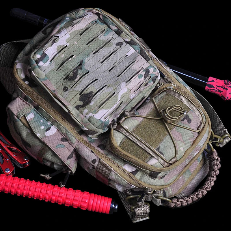 THE PEAK&PATH™ Nylon Fishing Bag Multifunctional Waterproof Durable Single Shoulder Bag Outdoor Camping Hiking Gear Fishing Tackle Bag