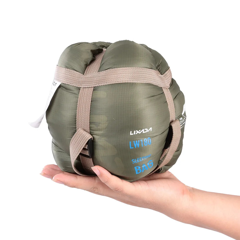 THE PEAK&PATH™ 190*75cm Envelope Sleeping Bag Adult Camping Outdoor Mini Walking beach Sleeping Bags Ultralight Travel Bag Spring Autumn