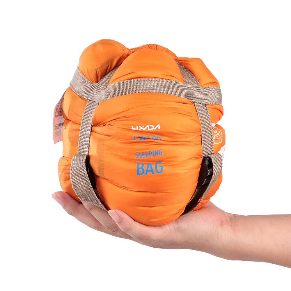 THE PEAK&PATH™ 190*75cm Envelope Sleeping Bag Adult Camping Outdoor Mini Walking beach Sleeping Bags Ultralight Travel Bag Spring Autumn