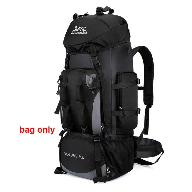 THE PEAK&PATH™90L Waterproof Hiking Camping Backpack Trekking Bag Rucksack Large Capacity Travel Outdoor Sports Bags Camping Equipment Men