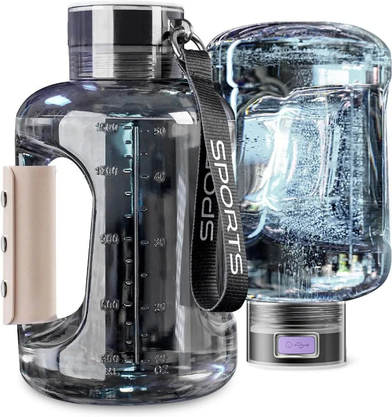 THE PEAK&PATH™Hydrogen Water Bottle 1.5L Hydrogen Rich Portable Sports Water Bottle Rich Molecular Hydrogen Water Generator