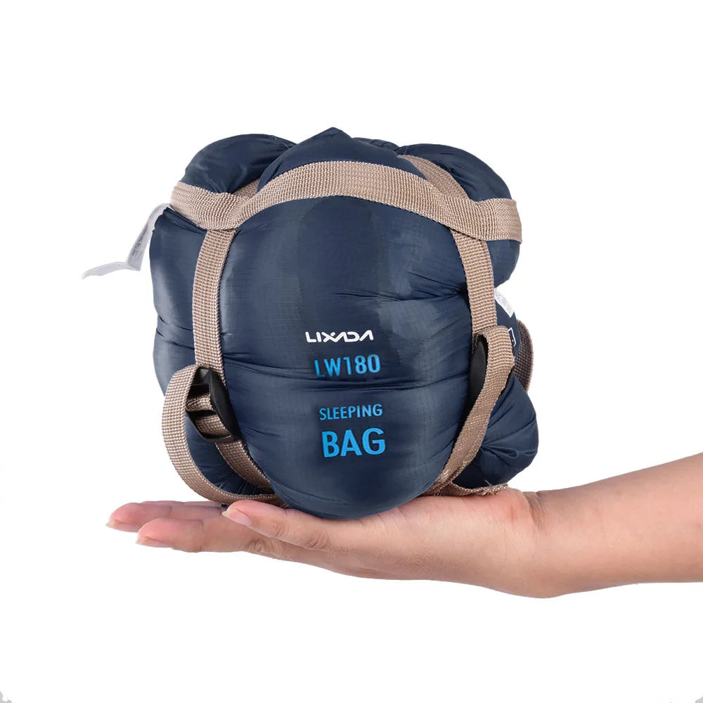 THE PEAK&PATH™ 190*75cm Envelope Sleeping Bag Adult Camping Outdoor Mini Walking beach Sleeping Bags Ultralight Travel Bag Spring Autumn