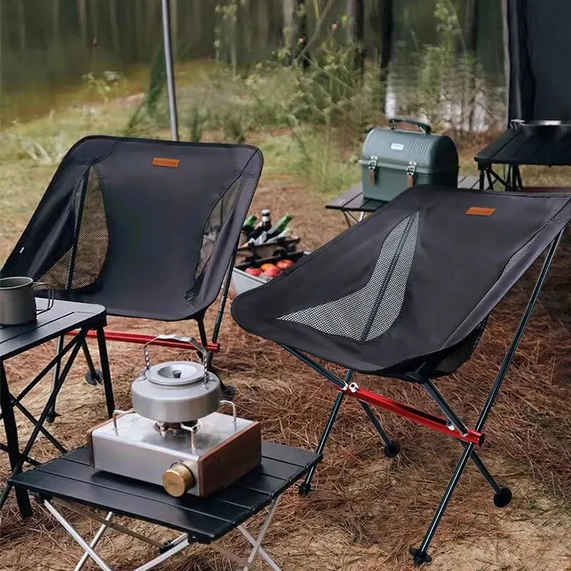 THE PEAK&PATH™PACOONE Camping Fishing Folding Chair Tourist Beach Chaise Longue Chair for Relaxing Foldable Leisure Travel Furniture Picnic