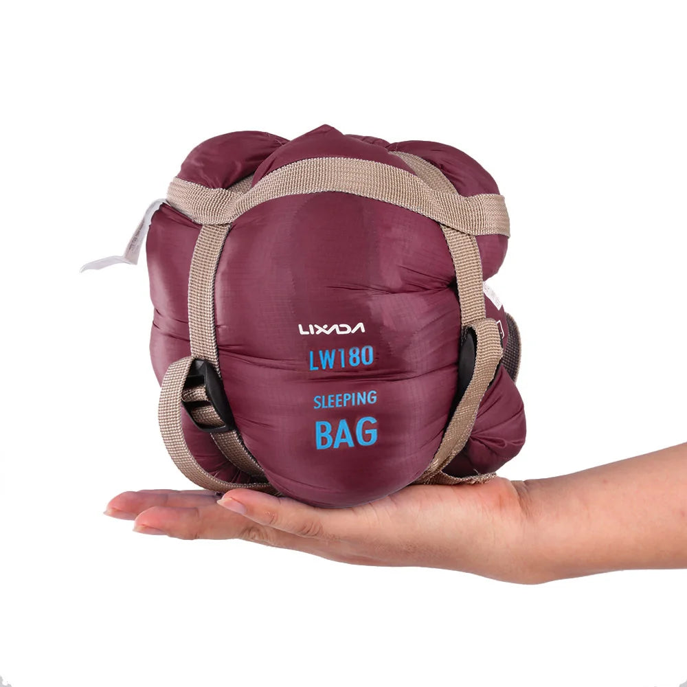 THE PEAK&PATH™ 190*75cm Envelope Sleeping Bag Adult Camping Outdoor Mini Walking beach Sleeping Bags Ultralight Travel Bag Spring Autumn